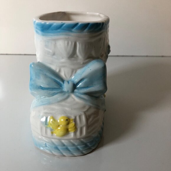 Rubens Original Ceramic Baby Nursery Planter Vintage 3436 Japan - Picture 2 of 7